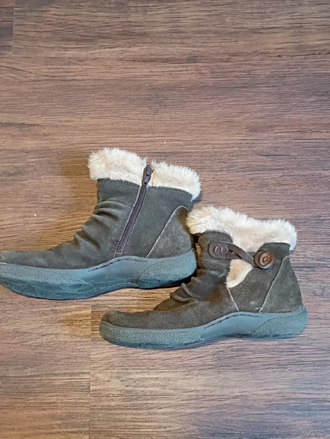 Women’s Baretrap Suede Faux Fur Ankle Boots